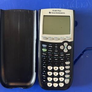 Texas Instruments TI-84 Plus Graphing Calculator - Black and White